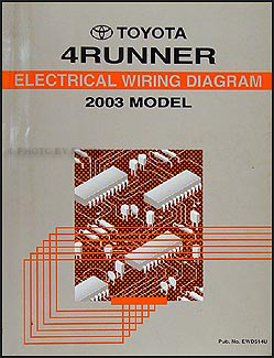 2003 Toyota 4Runner Wiring Diagram Manual Original
