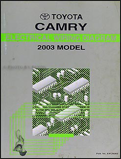 2003 Toyota Camry Wiring Diagram Manual Original