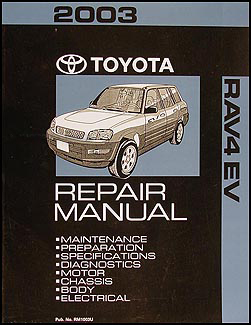 2003 Toyota RAV4 EV Repair Manual Original