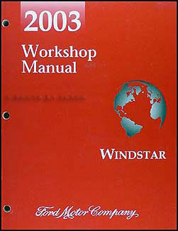 2003 Ford Windstar Repair Manual Original