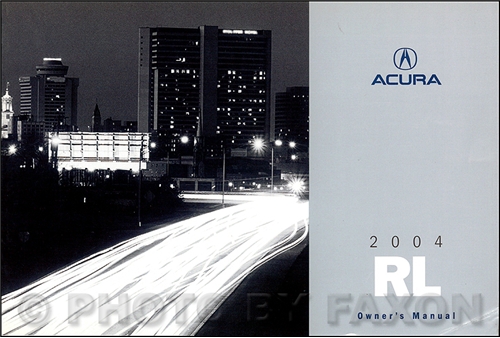 2004 Acura RL Owners Manual Original