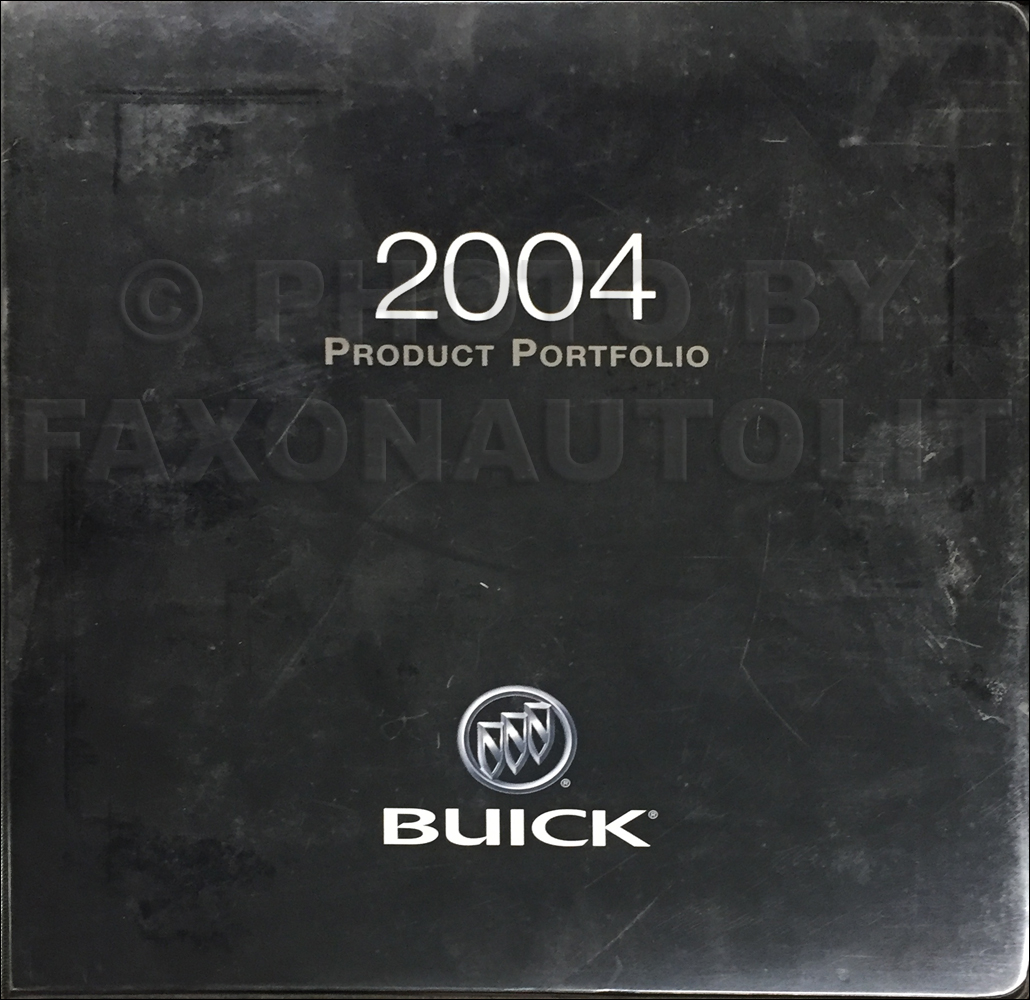 2004 Buick Color & Upholstery, Data Book Dealer Album Original