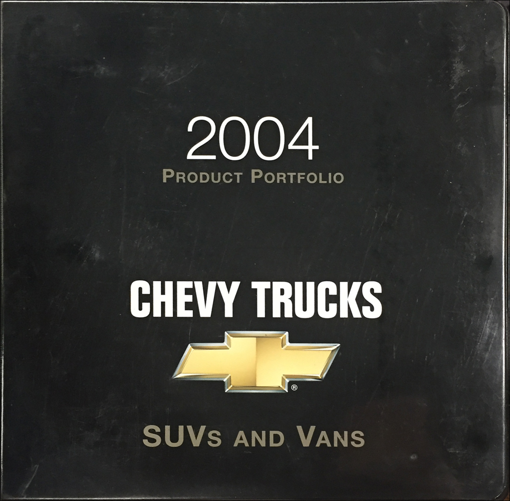 2004 Chevrolet SUV & Van Color & Upholstery Dealer Album/Data Book Original