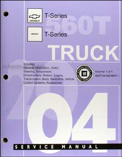 2004 T Series Tilt Cab Medium Duty Truck Repair Manual Original 