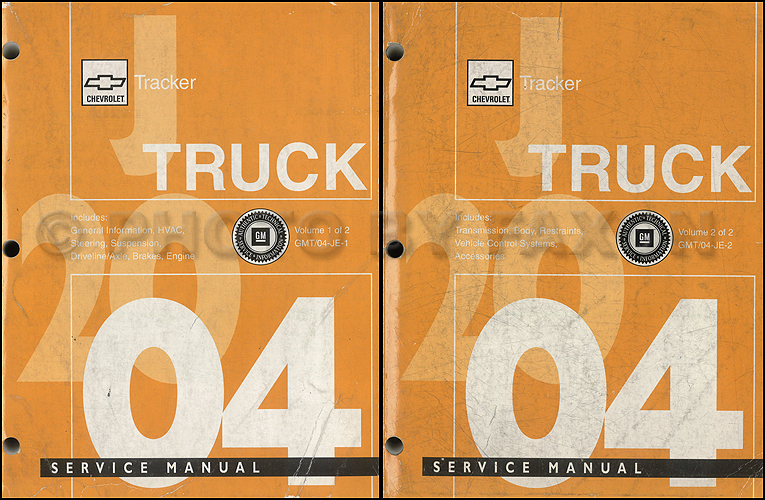 2003 Chevy Tracker Repair Manual Original 2 Volume Set 