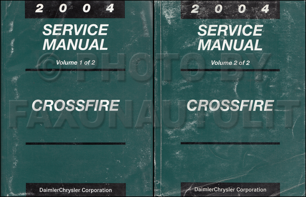 2004 Chrysler Crossfire Repair Manual Set Original