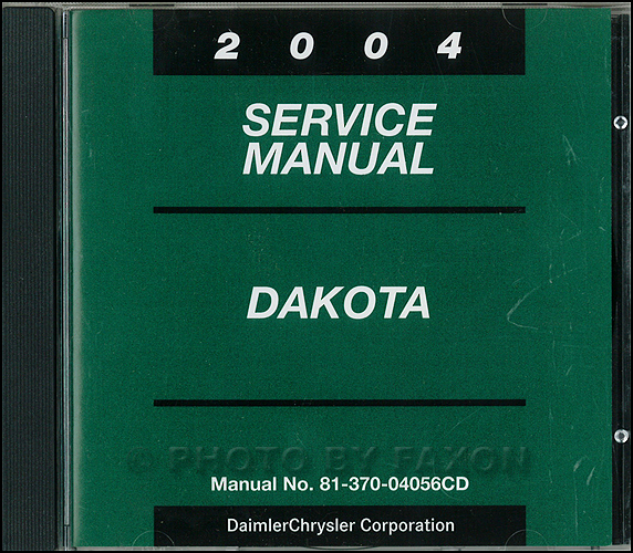 2003 Dodge Dakota CD-ROM Shop Manual Original