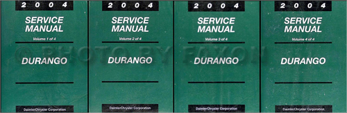 2004 Dodge Durango Repair Manual Original 4 Volume Set