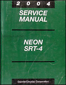 2004 Dodge Neon SRT-4 Shop Manual Original 