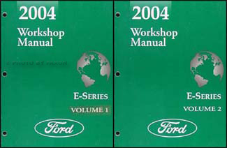 2004 Ford Econoline Van and Club Wagon Repair Shop Manual Set of 2 Original