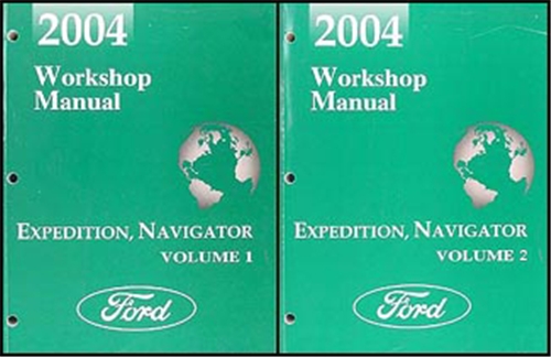 2004 Ford Expedition Lincoln Navigator Repair Shop Manual Original Set of 2