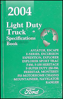 2004 Ford Truck SUV and Van Service Specifications Book Original