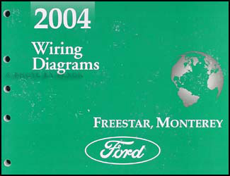 2004 Ford Freestar & Mercury Monterey Wiring Diagram Manual Original