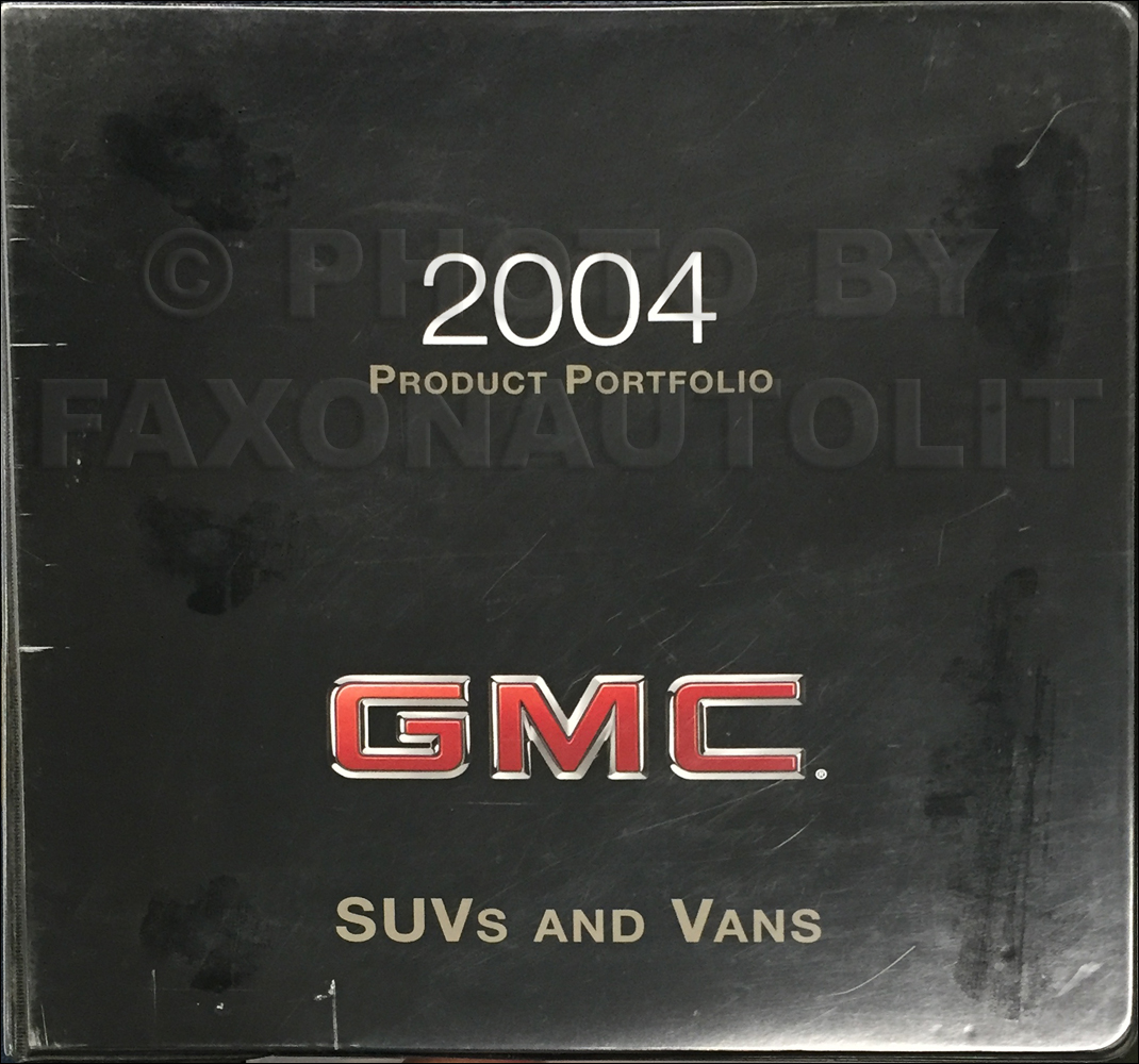 2004 GMC SUV & Van Color & Upholstery Dealer Album/Data Book Original