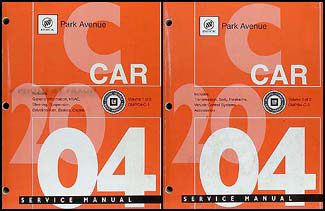 2004 Park Avenue Repair Manual Original 2 Volume Set 