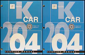 2004 Cadillac Seville Repair Manual Original 2 Volume Set 
