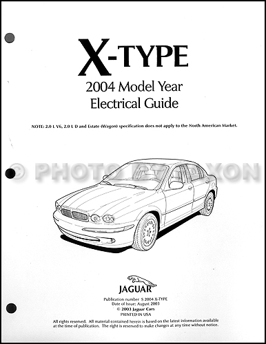 2004 Jaguar X-Type Electrical Guide Wiring Diagram