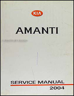 2004 Kia Amanti Repair Manual Original 