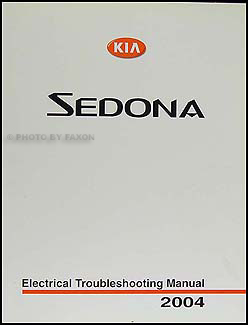 2004 Kia Sedona Electrical Troubleshooting Manual Original