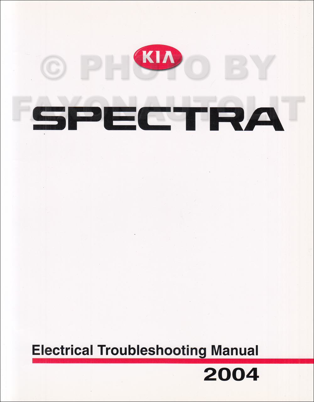 2004 Kia Spectra Electrical Troubleshooting Manual Original