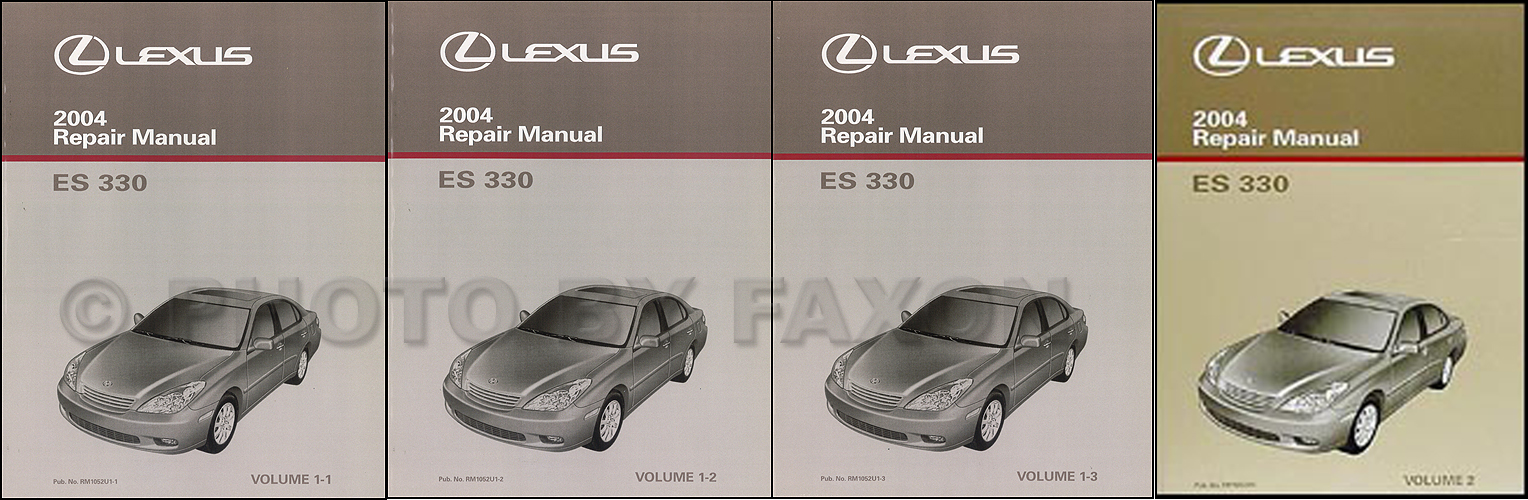2004 Lexus ES 330 Repair Manual Original 2 Volume Set