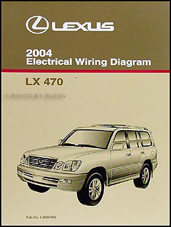 2004 Lexus LX 470 Wiring Diagram Manual Original