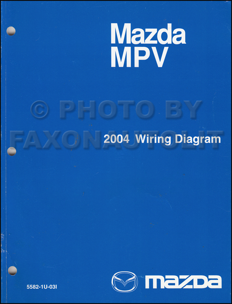 2004 Mazda MPV Wiring Diagram Manual Original