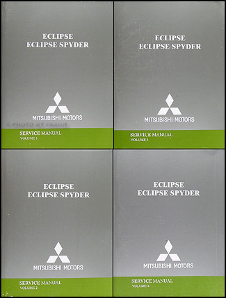 2004 Mitsubishi Eclipse and Eclipse Spyder Repair Shop Manual Original Set