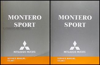 2004 Mitsubishi Montero Sport Original Repair Manual Set 