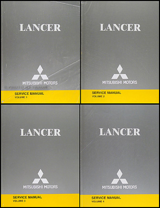 2004 Mitsubishi Lancer Repair Manual Original 4 Volume set