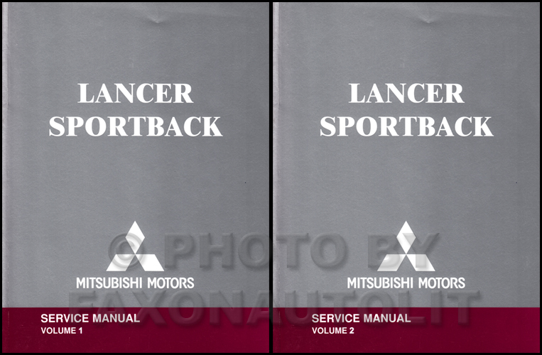 2005 Mitsubishi Lancer Repair Manual Original 2 Volume set