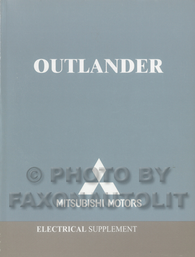 2004 Mitsubishi Outlander Wiring Diagram Manual Original