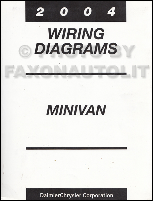 2004 Chrysler Dodge Minivan Wiring Diagram Manual Original Caravan Town & Country