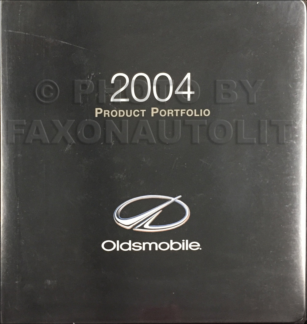 2004 Oldsmobile Color & Upholstery Album/Data Book Original