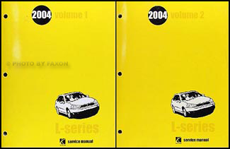 2004 Saturn L300 Repair Manual 2 Volume Set Original 