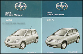 2004 Scion xA Repair Manual Original 2 Vol. Set