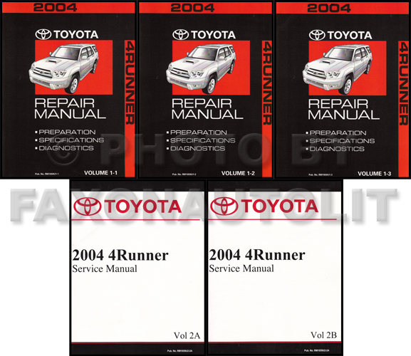 2004 Toyota 4Runner Repair Manual Set