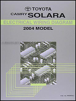 2004 Toyota Camry Solara Wiring Diagram Manual Original