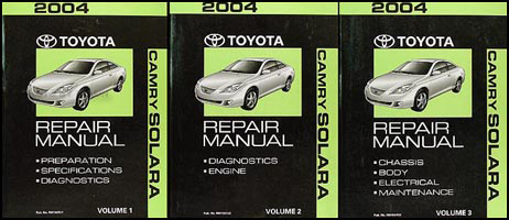 2004 Toyota Camry Solara Repair Manual Original Set 