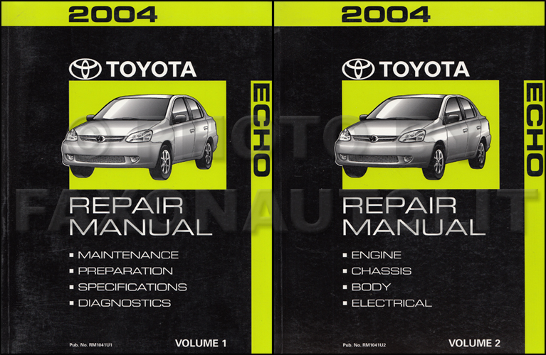 2003 Toyota Echo Repair Manual Original