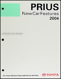 2004 Toyota Prius Features Manual Original