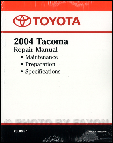 2004 Toyota Tacoma Repair Manual Volume 2 only Original