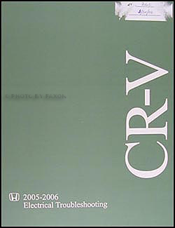 2005-2006 Honda CR-V Electrical Troubleshooting Manual Original