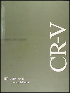 2005-2006 Honda CR-V Repair Manual Original 