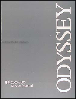 2005-2006 Honda Odyssey Repair Shop Manual Original
