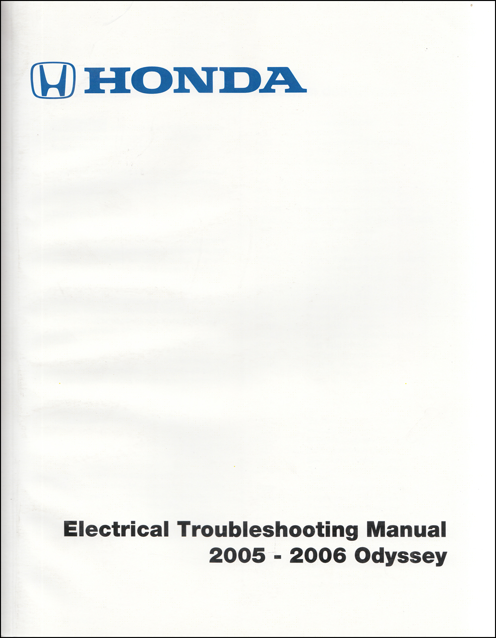 2005-2006 Honda Odyssey Electrical Troubleshooting Manual Factory Reprint