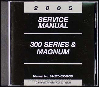 2005 Chrysler 300 & Dodge Magnum CD-ROM Service Manual