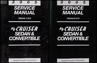 2005 Chrysler PT Cruiser Shop Manual Original 2 Volume Set