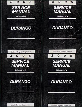 2005 Dodge Durango Repair Manual Original 4 Volume Set