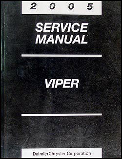 2005 Dodge Viper Repair Manual Original 